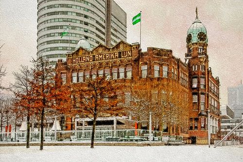 Winter view Hotel New York by Frans Blok - photos, art and other wall decoration