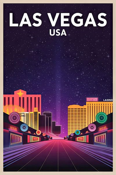Las Vegas, États-Unis par Poster Art Shop