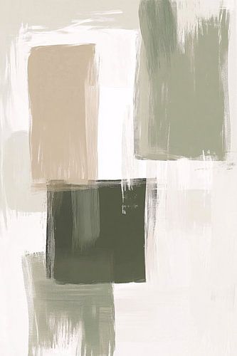 Abstracte vormen in aardetinten