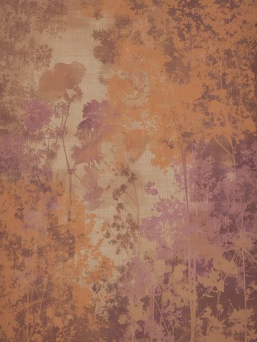 Dromerige Botanische Abstractie in Warme Aardetinten van Thea