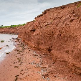 Steilküste aus rotem Stein in Nova Scotia/Kanada von Hans-Heinrich Runge