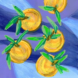 Verse citrusvruchten: sinaasappels van Lori Ann Folz