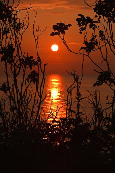 Sonnenuntergang am Meer van Rico Ködder