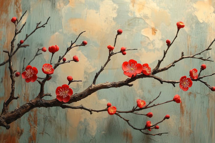 japanese art blossom sakura by Egon Zitter