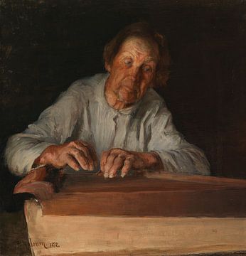 Le joueur de Kantele, 1892, Pekka Halonen