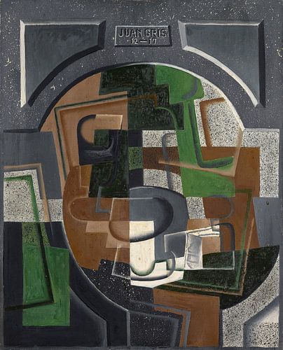 Still life with blackboard, Juan Gris