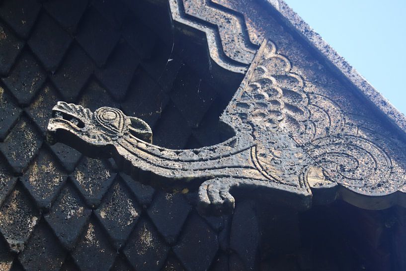 Draak staafkerk Noorwegen par Marilla van der Knoop