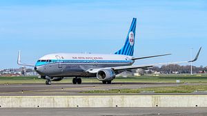 KLM Boeing 737-800 in Retro-Lackierung, die PH-BXA.