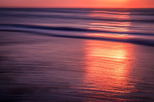 coucher de soleil sur la mer