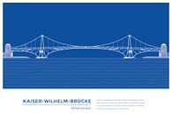 Kaiser-Wilhelm-Brücke Wilhelmshaven von Michael Kunter Miniaturansicht