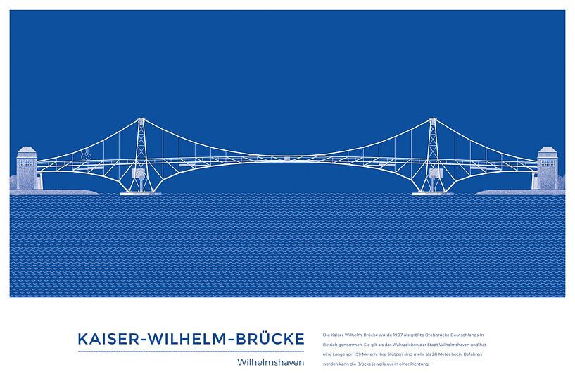 Kaiser-Wilhelm-Brücke Wilhelmshaven von Michael Kunter