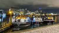 Binnenvaart in de Maashaven