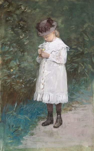 Elisabeth Mauve, dochtertje van de kunstenaar, Anton Mauve van Meesterlijcke Meesters