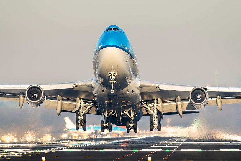 KLM Boeing 747 take-off from Schiphol by Dennis Janssen