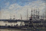Haven van Bordeaux, Eugène Boudin van Atelier Liesjes thumbnail