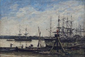 Port de Bordeaux, Eugène Boudin sur Atelier Liesjes