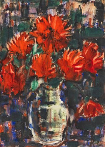 Boeket Dahlia's, Christian Rohlfs, 1925
