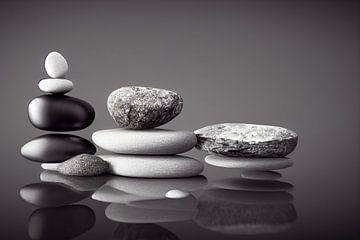Illustration de fond de pierres zen sur Animaflora PicsStock