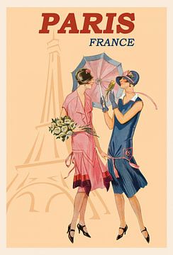 Croquis de mode Paris Tour Eiffel sur Peter Balan