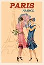 Modeschets Parijs Eiffeltoren van Peter Balan thumbnail