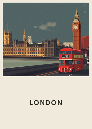 London – Mid-Century travel poster