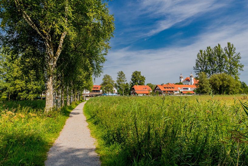 Beautiful lake landscape near Kochel am See by Oliver Hlavaty