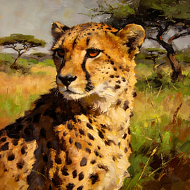 Les maîtres de la nature sauvage – Le guépard sur Johannas Art Creations