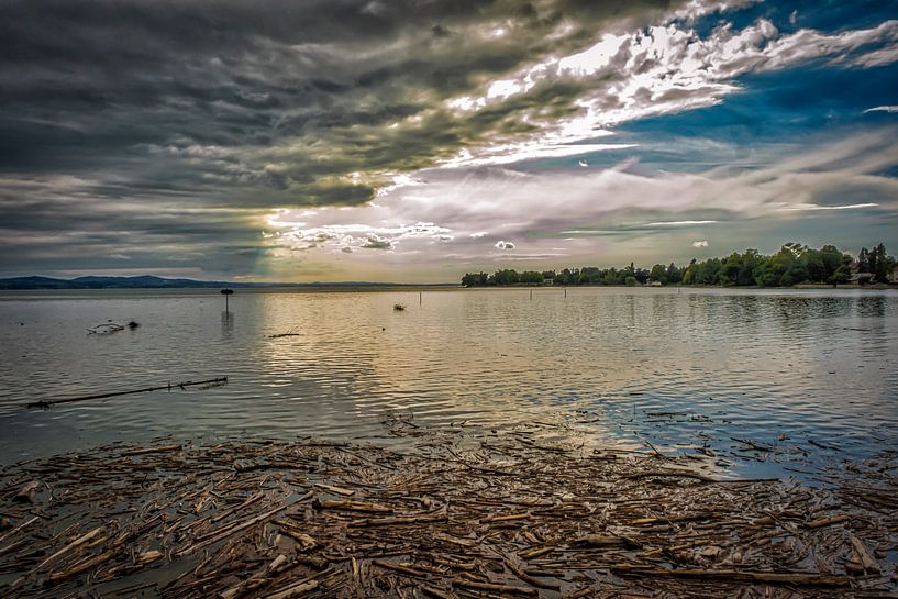 Tempête naissante sur le lac de Constance par Dieter Walther