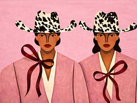 Imprimé « Cowgirl », art bohème western sur Bella studio