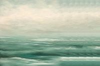 Dark green seascape