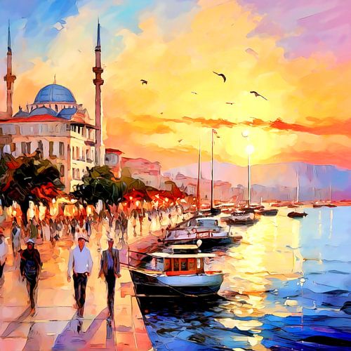 Izmir beach promenade, motif 2