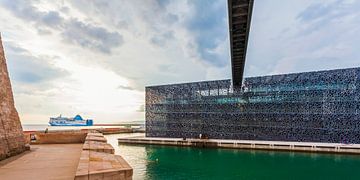 MuCEM in the Old Port of Marseille - France by Werner Dieterich