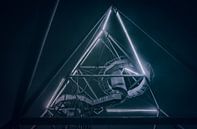 Mothership Zeta - Tetraeder Bauwerk in Bottrop bei Nacht von Jakob Baranowski - Photography - Video - Photoshop Miniaturansicht