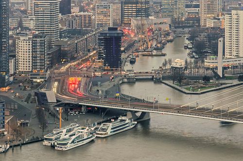 De avondspits in Rotterdam