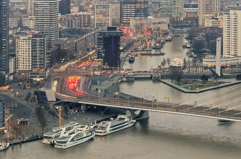 The evening rush hour in Rotterdam by Frans Blok - photos, art and other wall decoration
