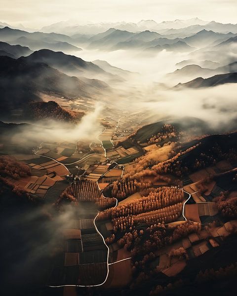 L'automne en montagne par fernlichtsicht