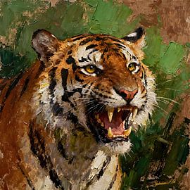Wildtiere – Ungezähmte Anmut – Tiger 2 von Johannas Art Creations