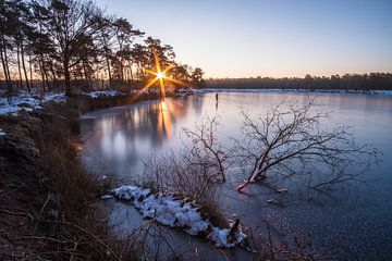 Lever de soleil sur la glace sur Tvurk Photography