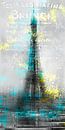 City-Art PARIJS Eiffeltoren letters van Melanie Viola thumbnail