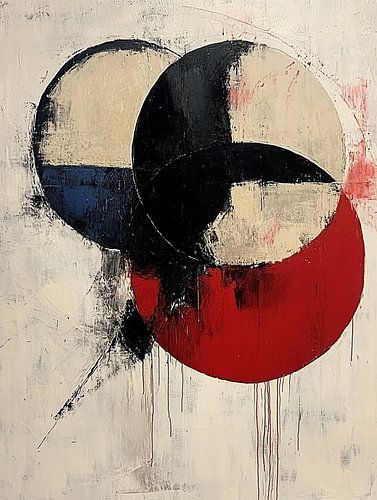 Red Circle | Jeu de couleurs abstraites