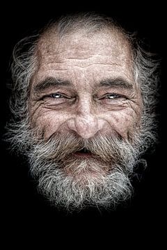 Obdachlose in Amsterdam Porträt von Michael Bulder