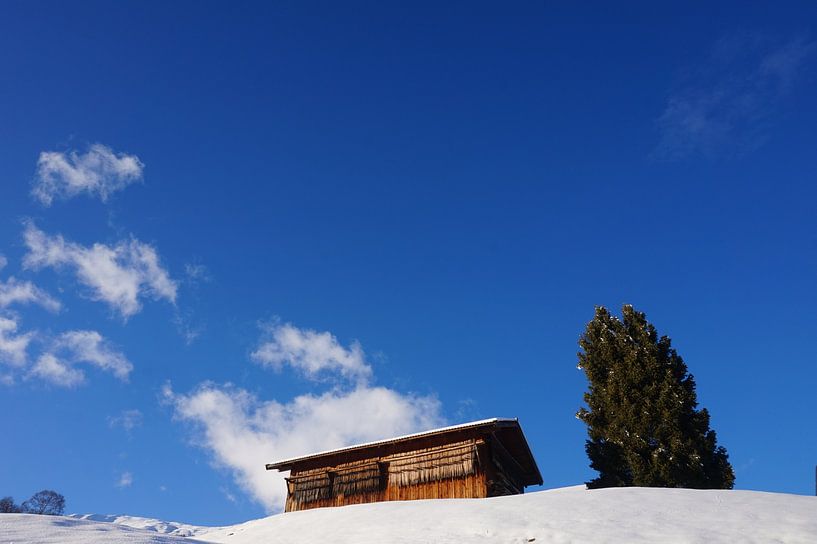 Glooiend winterlandschap sneeuw van A Timmermans