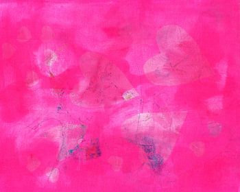 Verträumte Herzen in pink