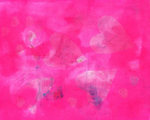 Verträumte Herzen in pink von Karen Kaspar