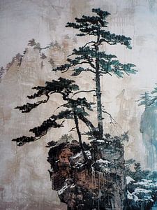 Natur Kiefer Felsen Gebirge Harmonie Landschaft Kontrast