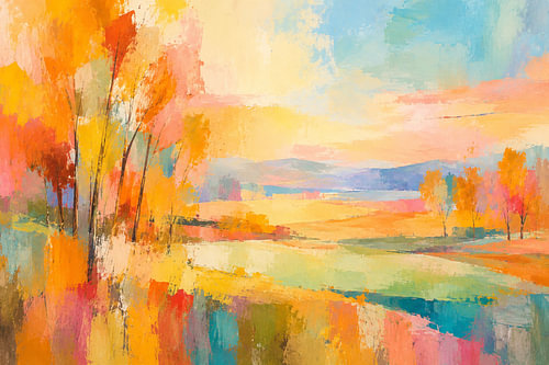 joli paysage d'automne avec des arbres