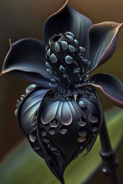 Schwarze Orchidee von haroulita