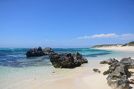 Ideaal leeg strand van Frank's Awesome Travels