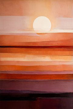 Abstracte lagen van zonsondergang van Imperial Art House