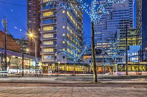 Rotterdam: Coolsingel am Abend
